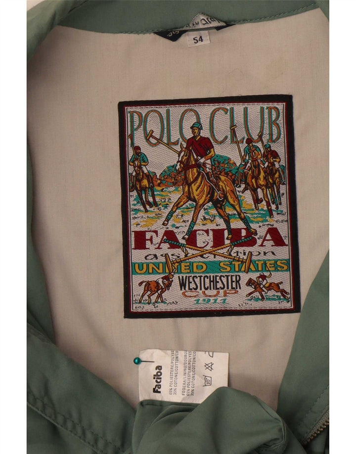 Jachetă pentru bărbați Faciba IT 54 2XL verde poliester
