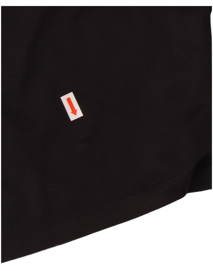 Pantaloni scurti sport NIKE Dri Fit pentru femei UK 14 Poliester mediu negru
