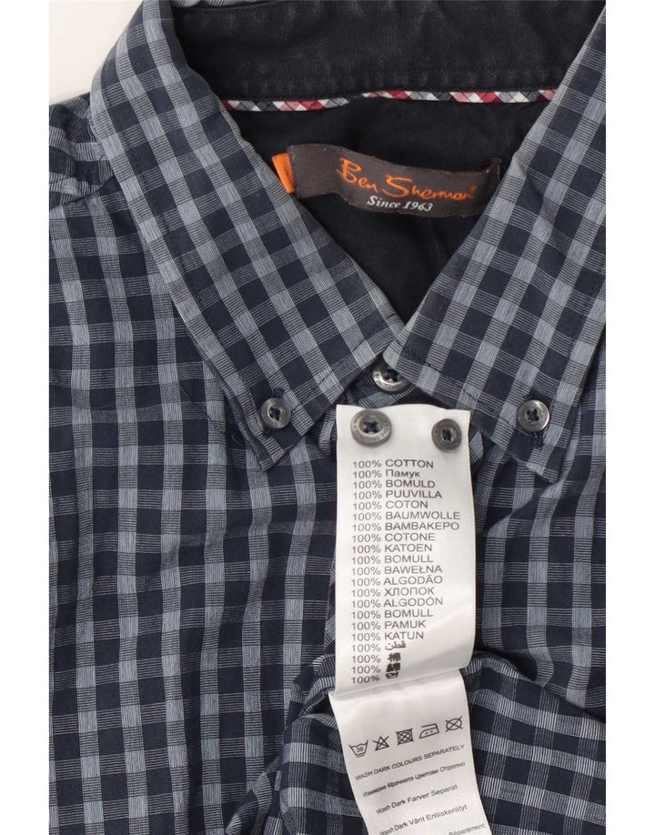 Cămașă pentru bărbați Ben Sherman, mare, bleumarin, din bumbac