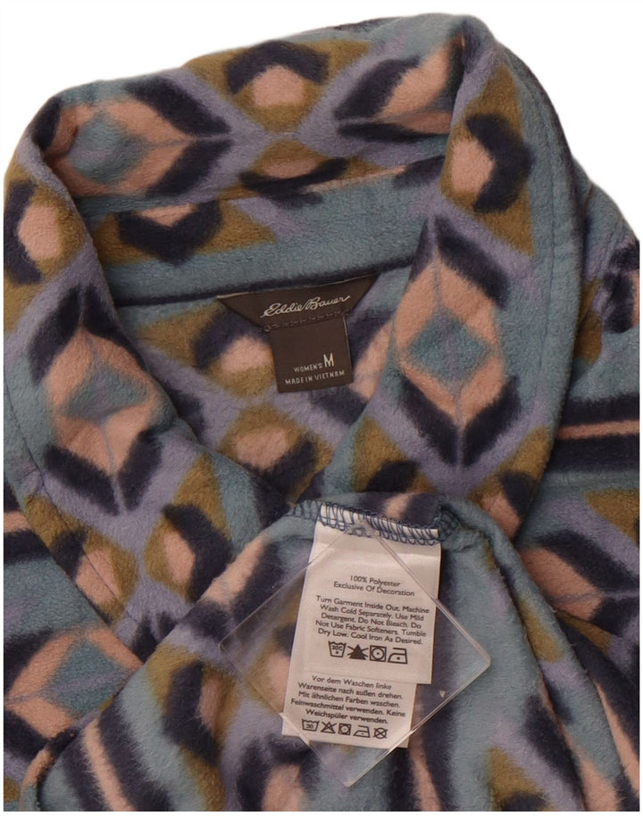 Cămașă fleece pentru femei EDDIE BAUER UK 12 Medium Blue Fair Isle Poliester