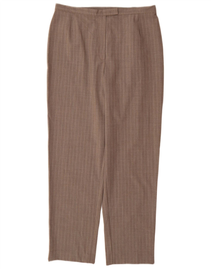 LAURA ASHLEY Pantaloni de costum pentru femei cu talie înaltă UK 16 Large W32 L31 Gri