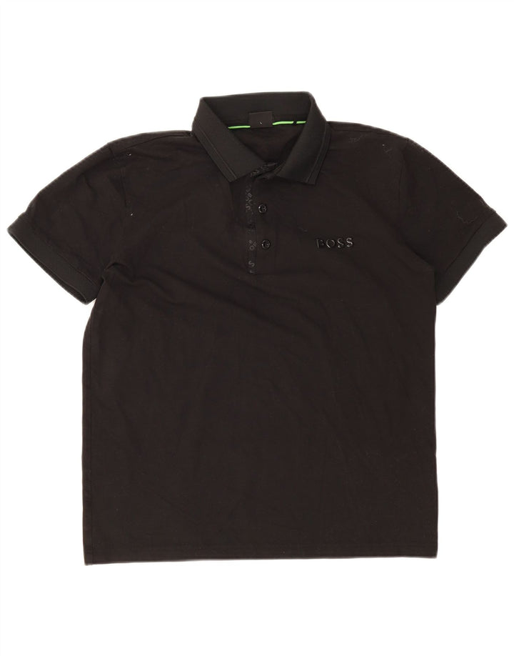 Cămașă polo Hugo Boss pentru bărbați, mare, negru, bumbac