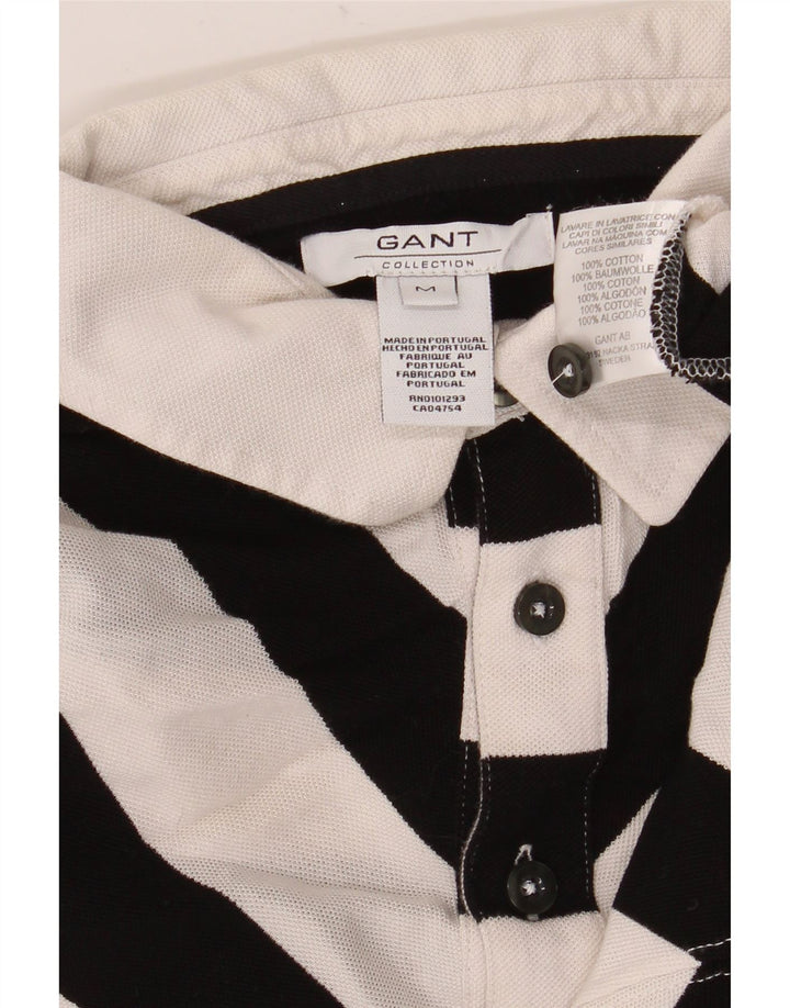 Tricou polo pentru bărbați Gant, bumbac cu dungi albe medii