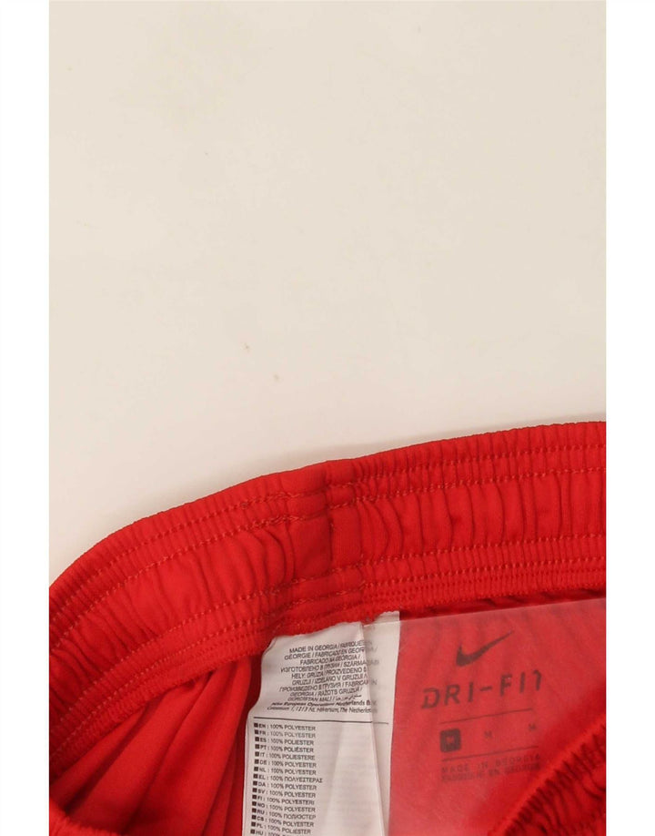 Pantaloni scurți sport Nike Dri Fit pentru bărbați, poliester roșu mediu