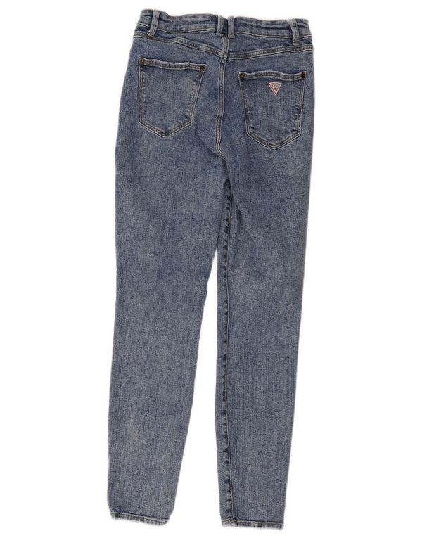 Blugi skinny pentru femei Guess cu talie înaltă W26 L28 albaștri