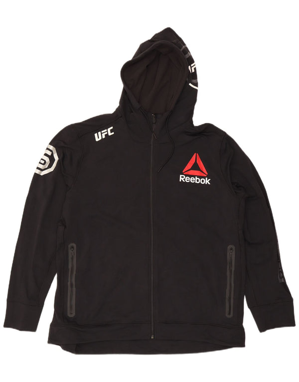Pulover Reebok Graphic Zip pentru bărbați, 2XL, nailon negru