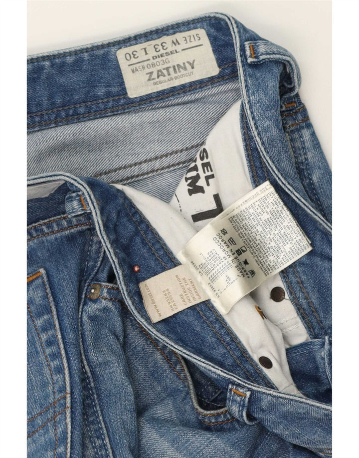 Blugi pentru bărbați Diesel Zatiny, cu tăiere obișnuită, bootcut W33 L30, bumbac albastru