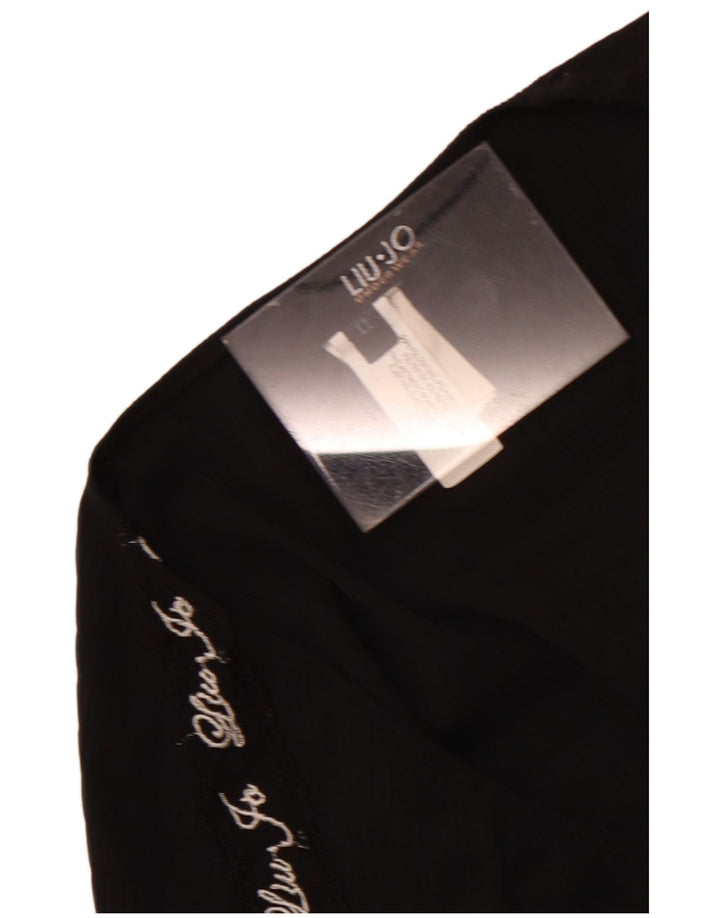 Bluză cu grafică Liu Jo pentru femei, UK 4 XS, poliester negru