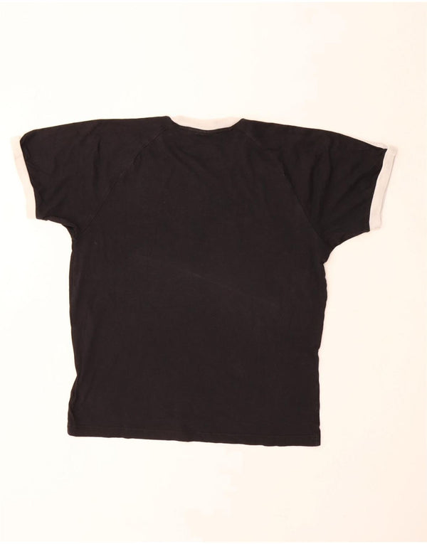 Tricou pentru bărbați ADIDAS Top mediu negru bumbac