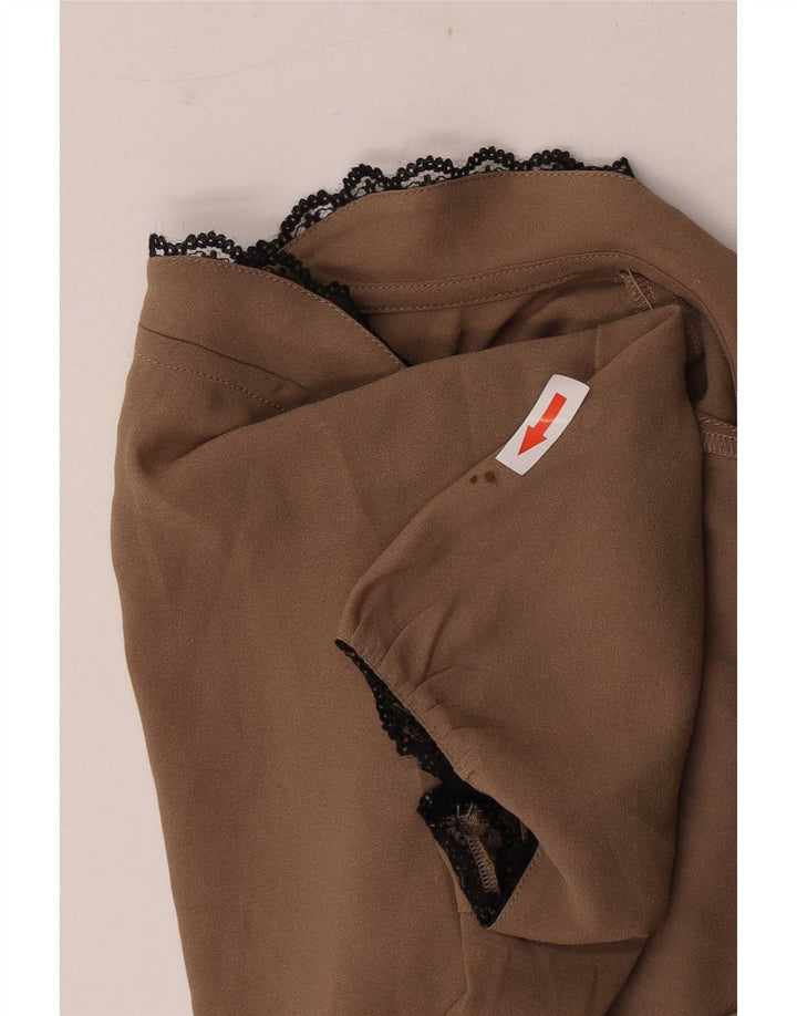 Bluză pentru femei Benetton Top UK 10 Small Beige Poliester