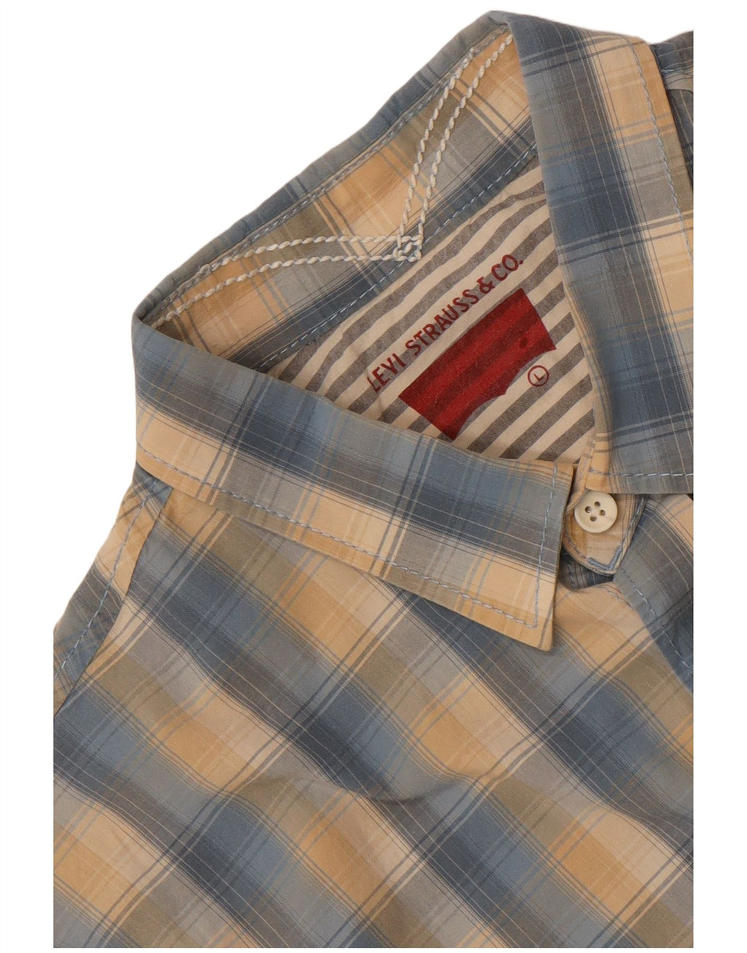Cămașă cu mânecă scurtă pentru bărbați Levi's, cu carouri mari, albastre