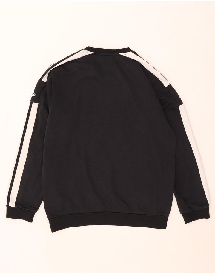 Hanorac grafic pentru bărbați Adidas Jumper mediu negru, bumbac color bloc