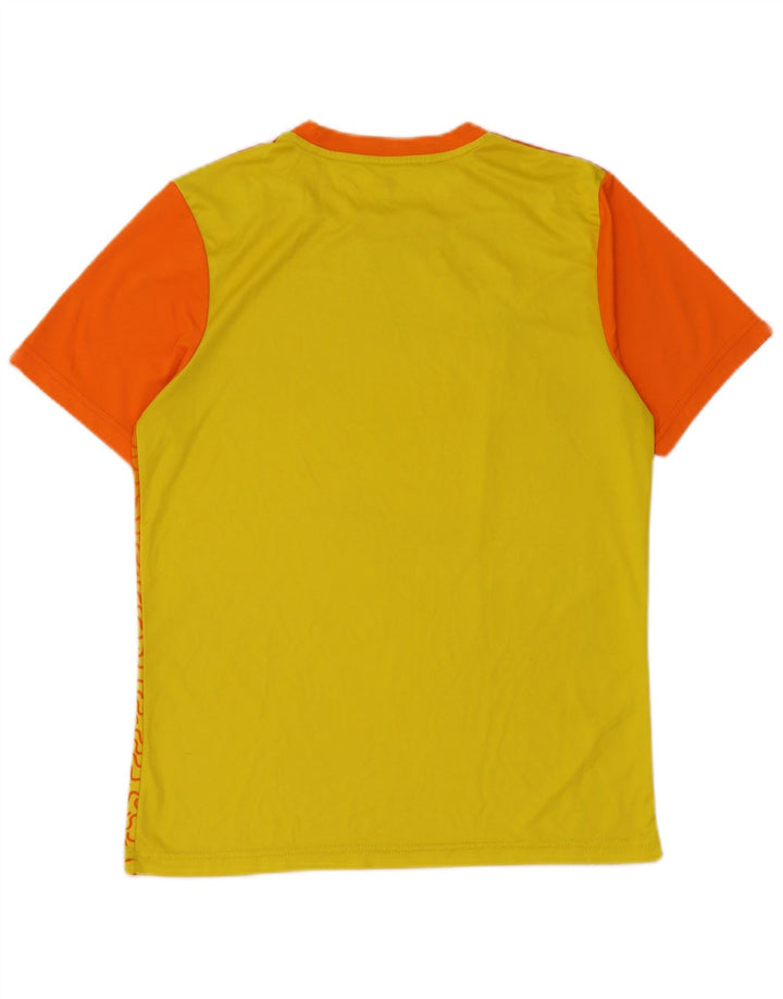 Tricou Adidas Climalite pentru bărbați Top mic portocaliu Colorblock