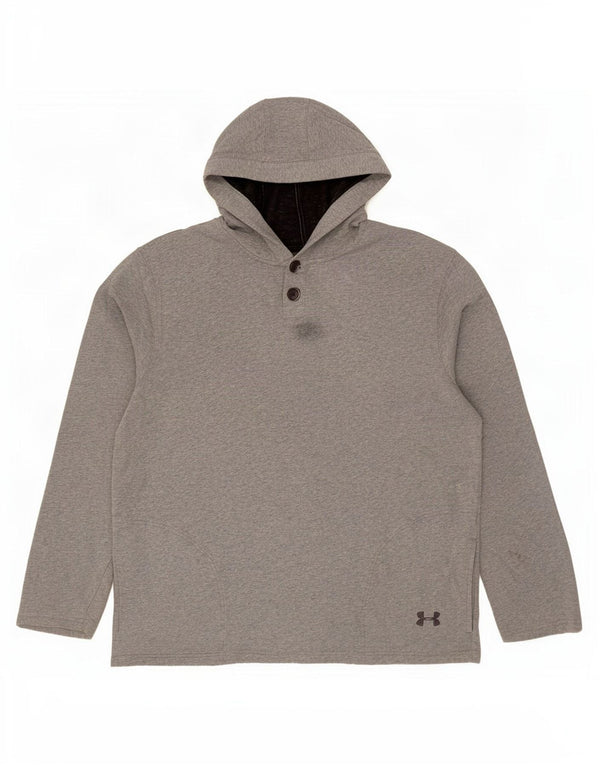 Pulover Under Armour pentru bărbați, loose fit, cu gât, cu glugă, 2XL, gri pătat