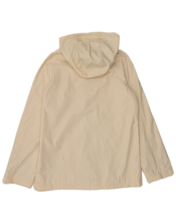 Topshop Jachetă de ploaie supradimensionată pentru femei UK 10 Small Off White