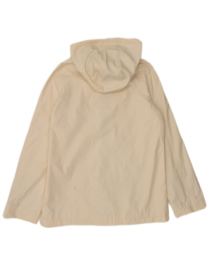 Topshop Jachetă de ploaie supradimensionată pentru femei UK 10 Small Off White