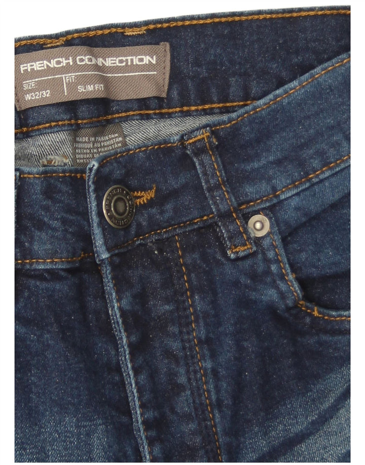 Blugi slim pentru bărbați French Connection W32 L32 Bumbac albastru