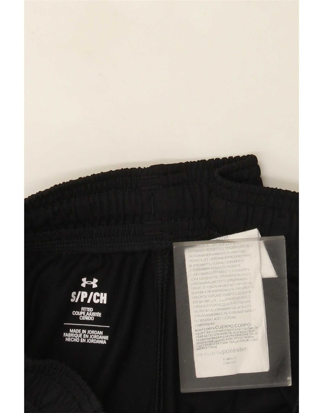 Pantaloni de trening Under Armour pentru bărbați, poliester negru mic