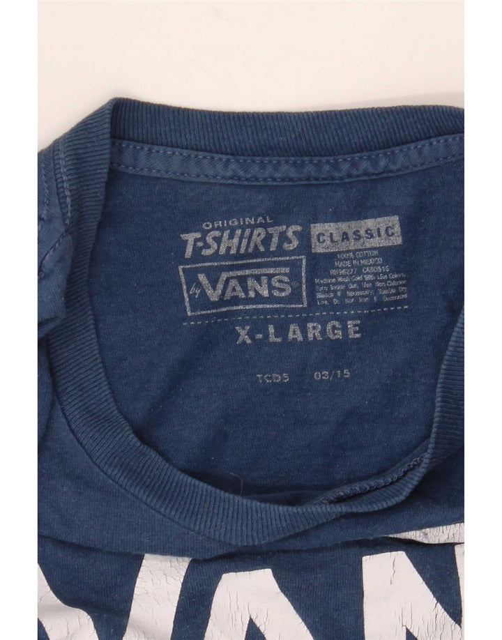 Tricou grafic pentru bărbați Vans Top XL Blue Bumbac