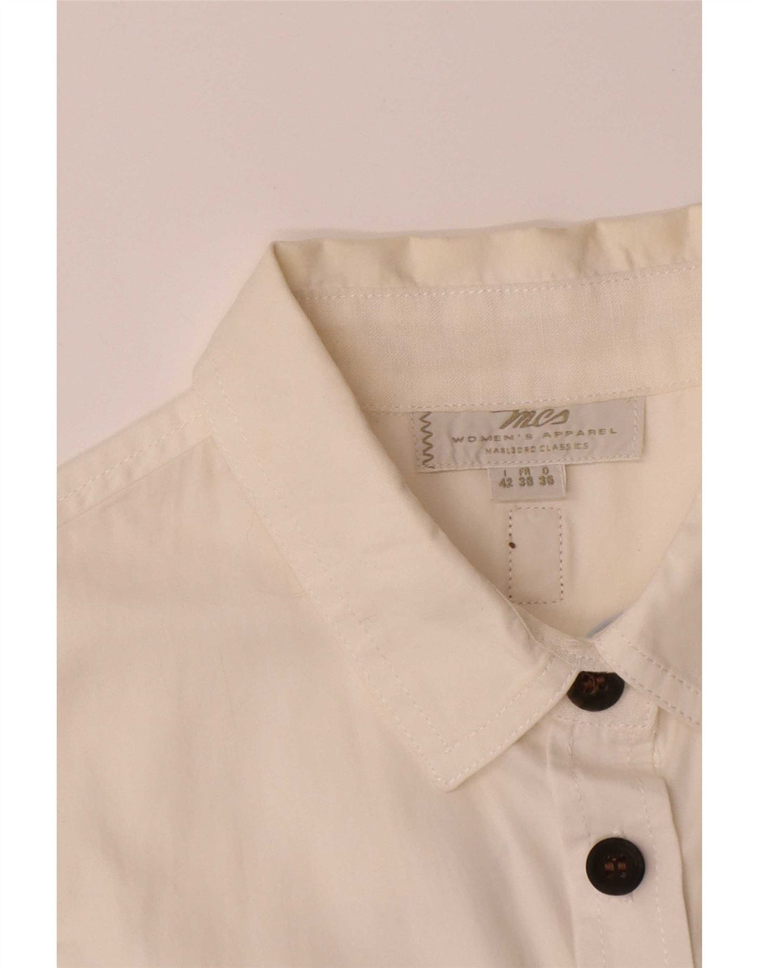 Rochie cămașă pulover fără mâneci pentru femei Marlboro Classics IT 42 Medium White