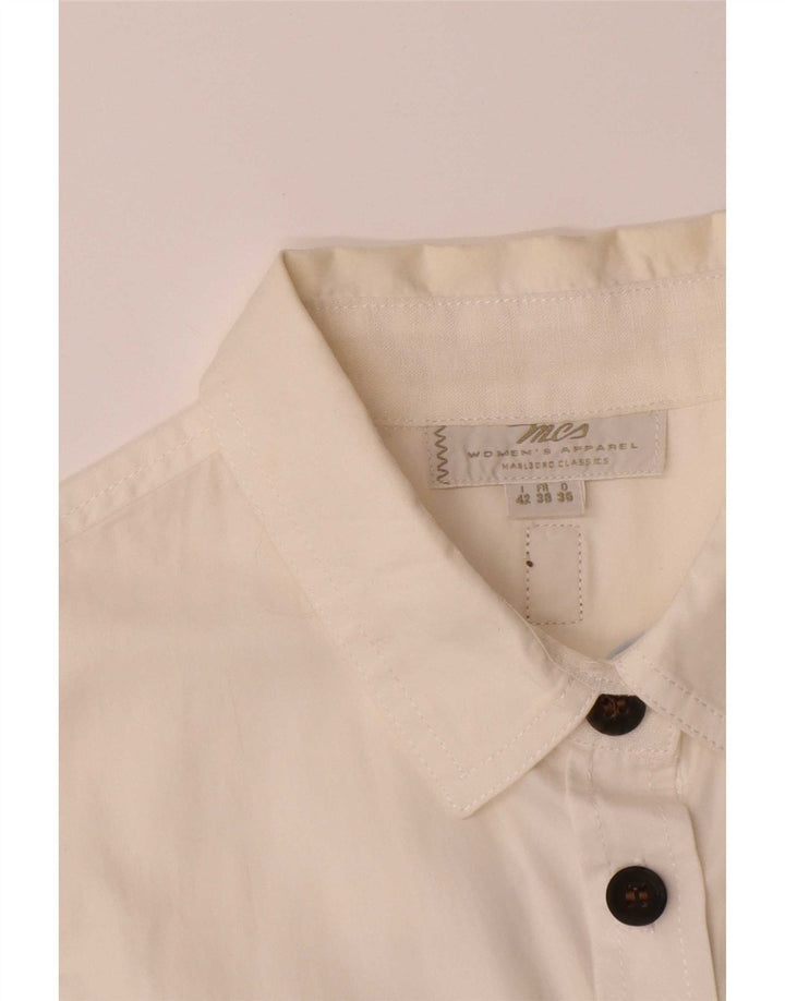 Rochie cămașă pulover fără mâneci pentru femei Marlboro Classics IT 42 Medium White