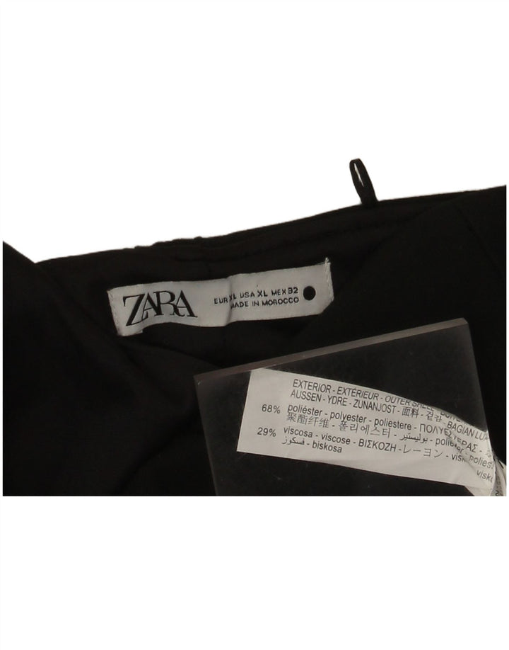 Top fără bretele pentru femei Zara UK 18 XL Poliester negru