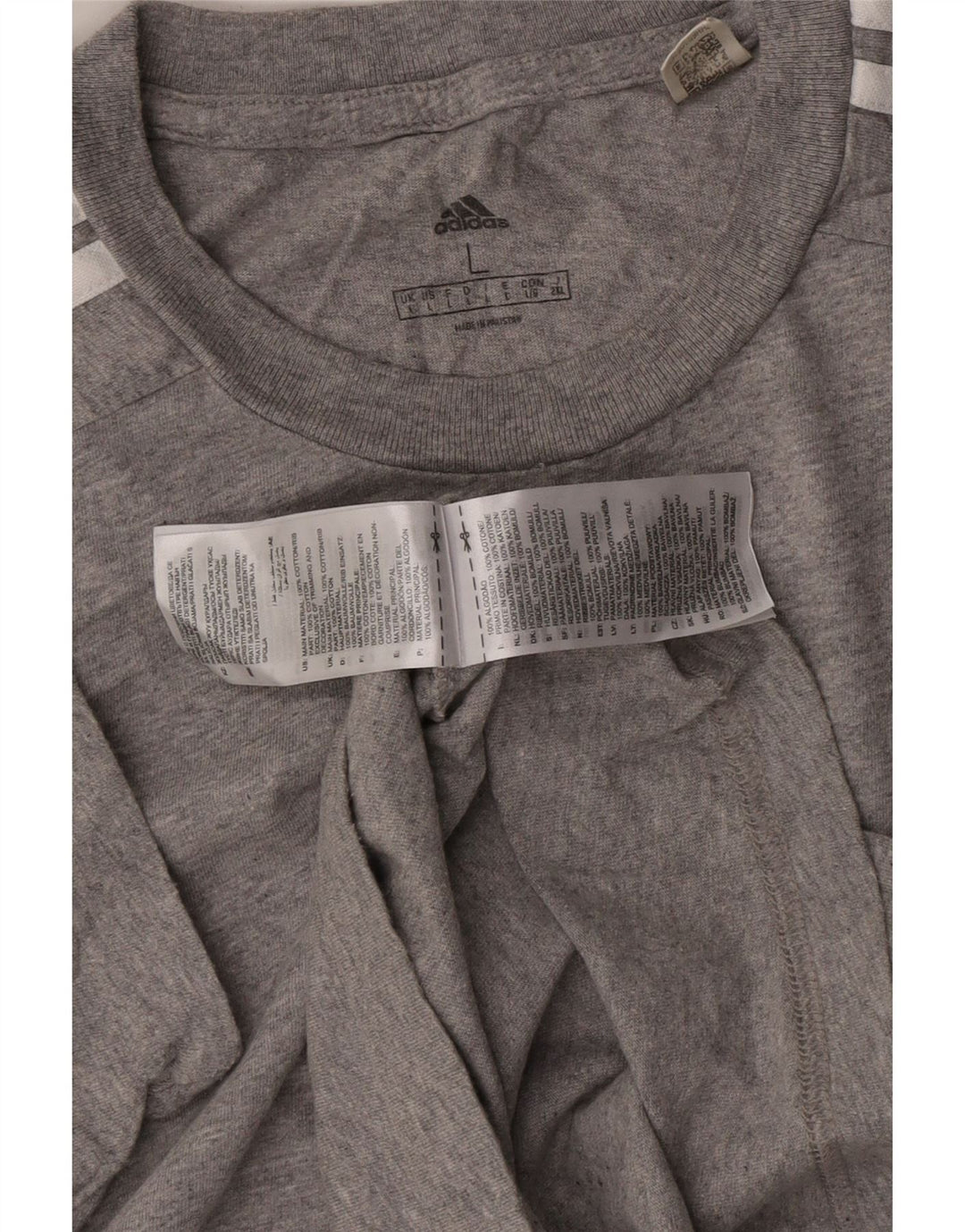 Tricou bărbați ADIDAS Top mare bumbac gri