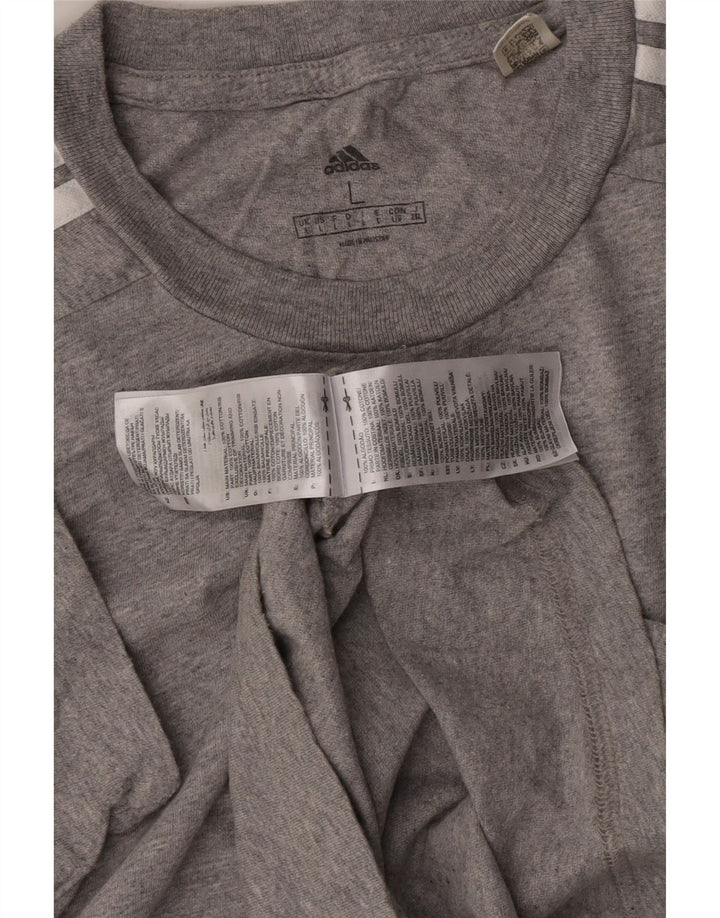 Tricou bărbați ADIDAS Top mare bumbac gri