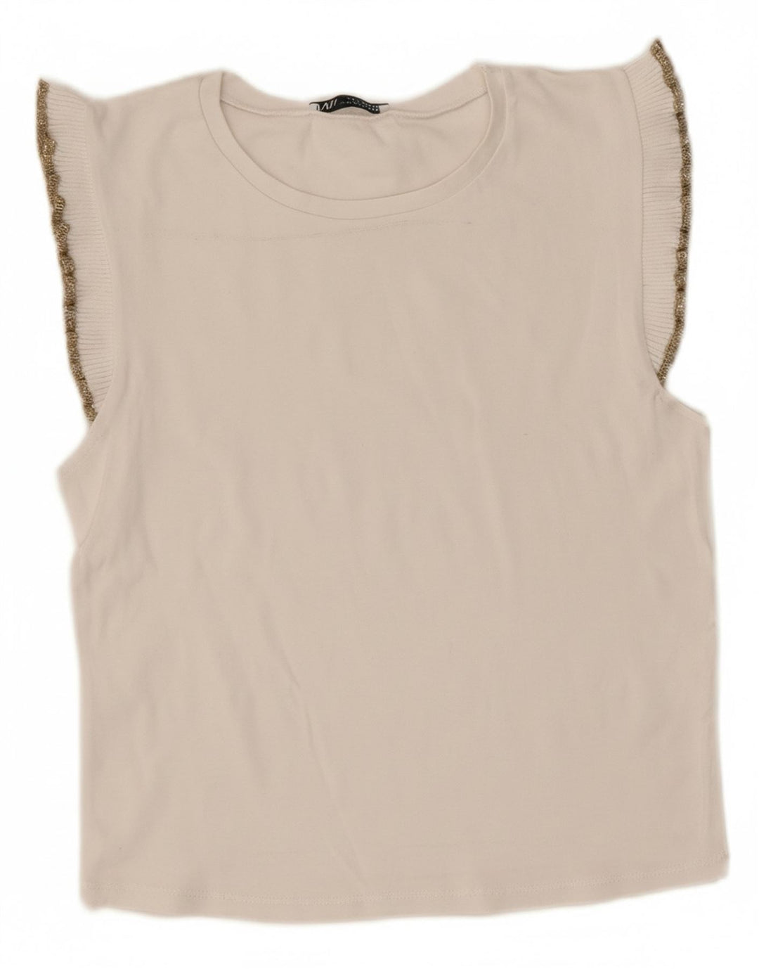 Bluză fără mâneci pentru femei Zara UK 12 Medium White