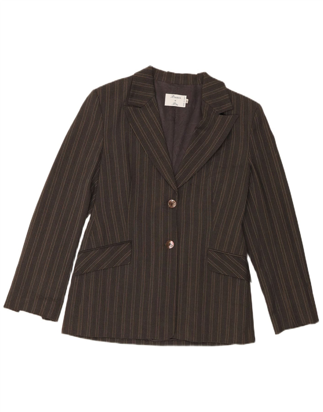 Blazer pentru femei Bianco e Blu, cu 2 nasturi, IT 42 Gri mediu cu dungi
