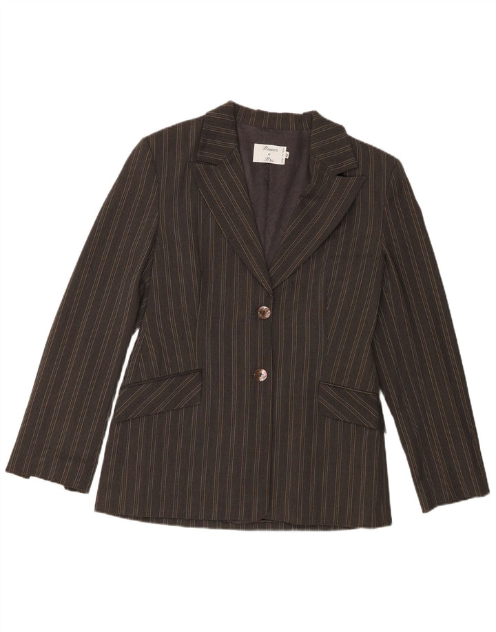 Blazer pentru femei Bianco e Blu, cu 2 nasturi, IT 42 Gri mediu cu dungi