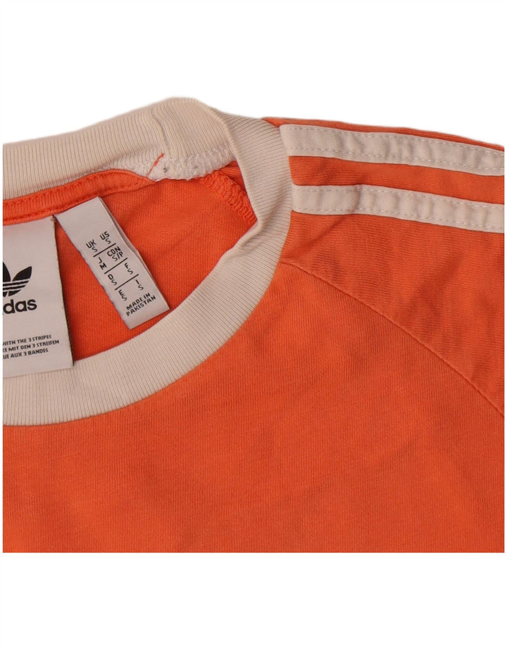 Tricou pentru bărbați Adidas Top mic portocaliu bumbac