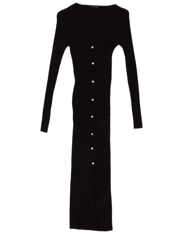 Rochie cu mânecă lungă pentru femei Zara UK 10 Mic Negru