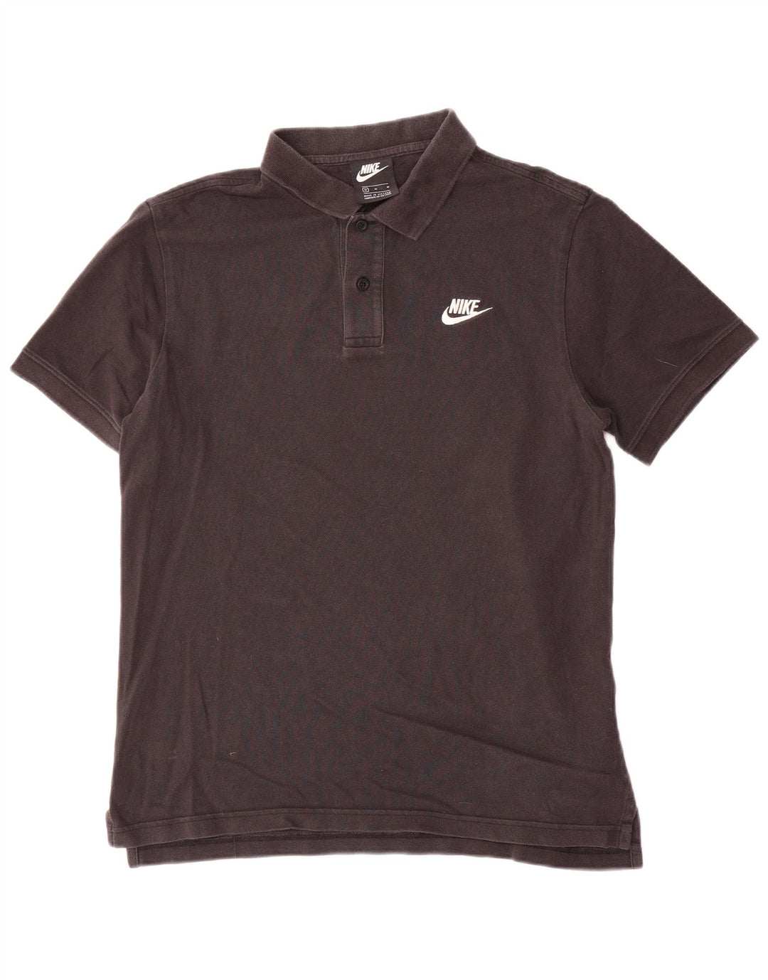 Tricou polo Nike pentru bărbați, bumbac mediu negru