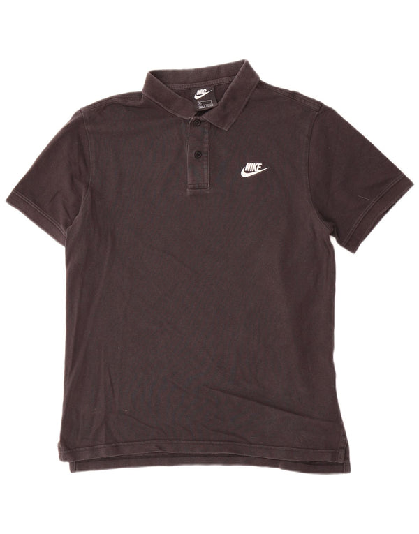 Tricou polo Nike pentru bărbați, bumbac mediu negru