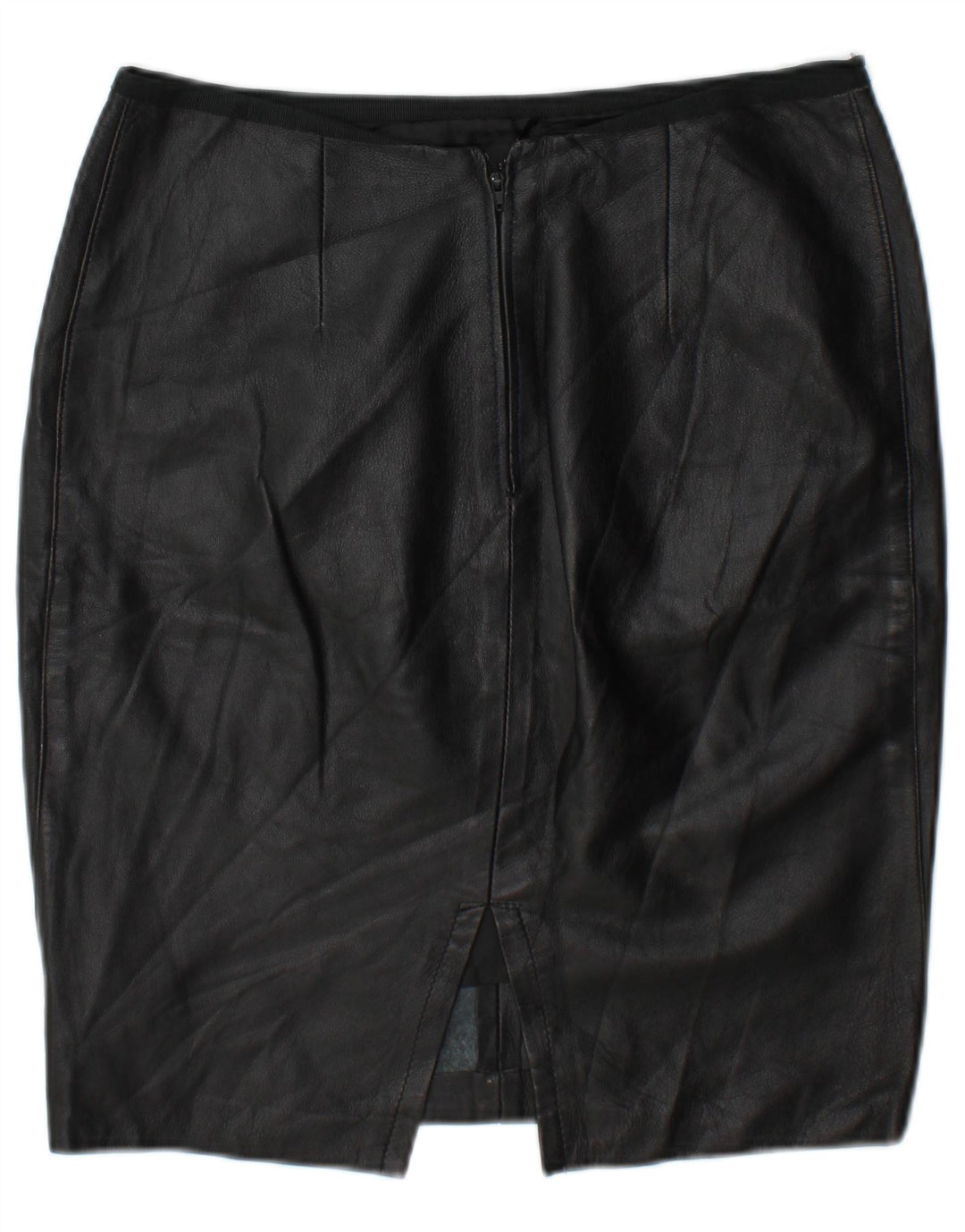 Fusta din piele vintage pentru femei W30 Medium Black