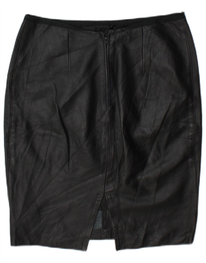 Fusta din piele vintage pentru femei W30 Medium Black