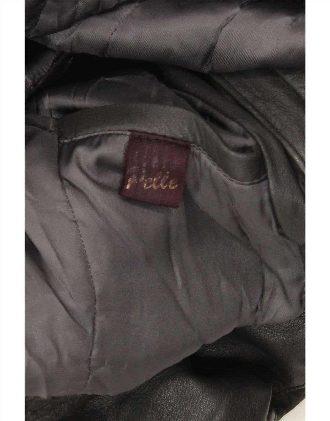 Jachetă de piele vintage pentru bărbați UK 38 Medium Black Leather
