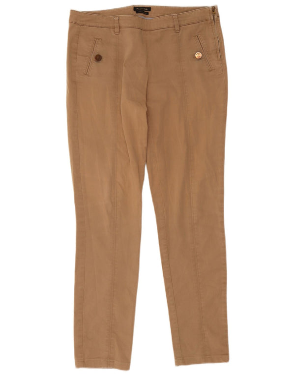 Massimo Dutti Pantaloni casual subțiri de damă EU 38 Mici L28 L28 Bej