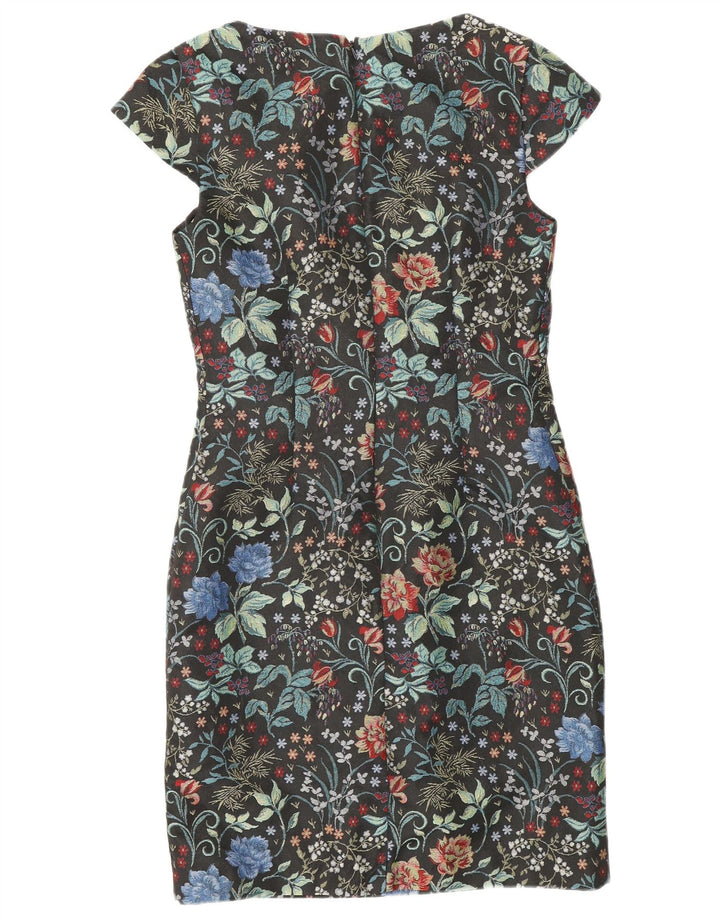MONSOON Rochie pentru femei UK 8 Poliester floral negru mic