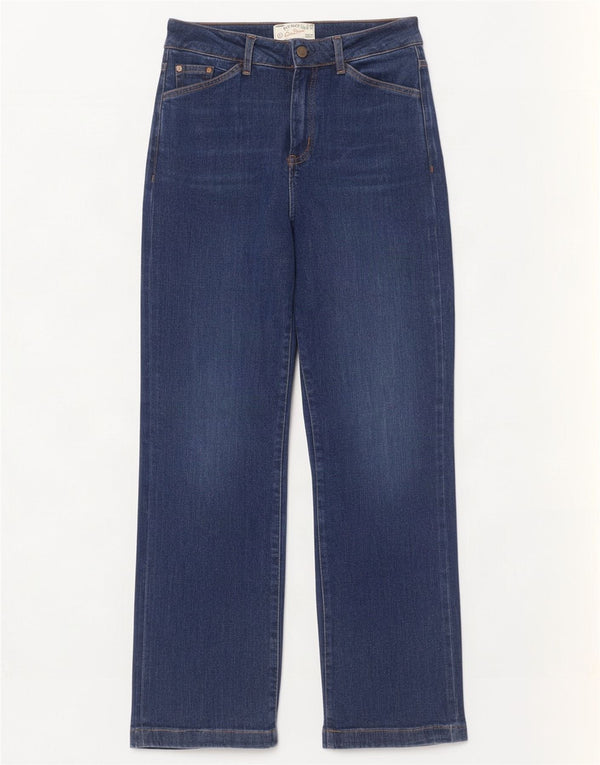 Fat Face Blugi Elise pentru femei cu picioare largi UK 10 Mici L30 L30 Bumbac albastru
