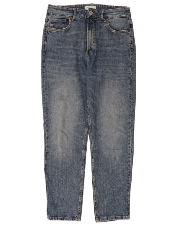 Blugi conici pentru femei Zara EU 40 Medium L30 L28 Bumbac albastru