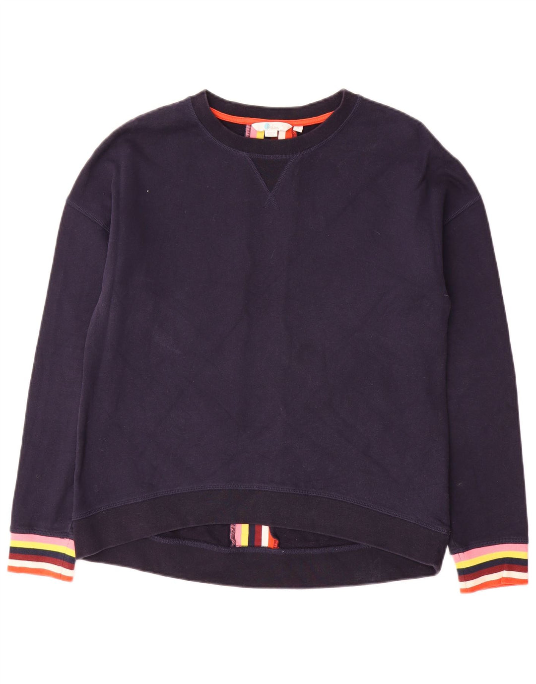 Pulover Boden pentru femei UK 14 Medium bleumarin, bumbac cu dungi