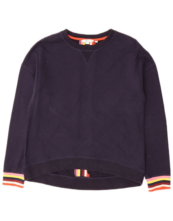 Pulover Boden pentru femei UK 14 Medium bleumarin, bumbac cu dungi