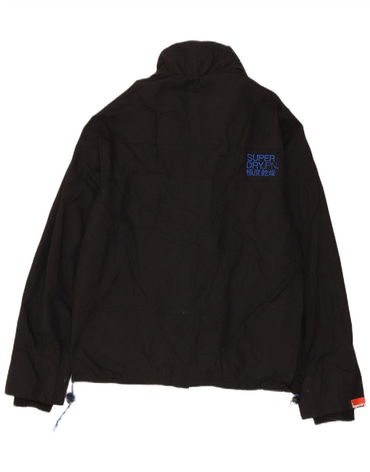 Jachetă Windbreaker pentru bărbați Superdry The Windcheater, nailon mediu negru