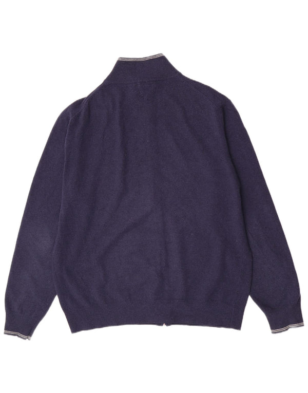 Pulover cardigan pentru bărbați Kappa XL Lână virgină bleumarin