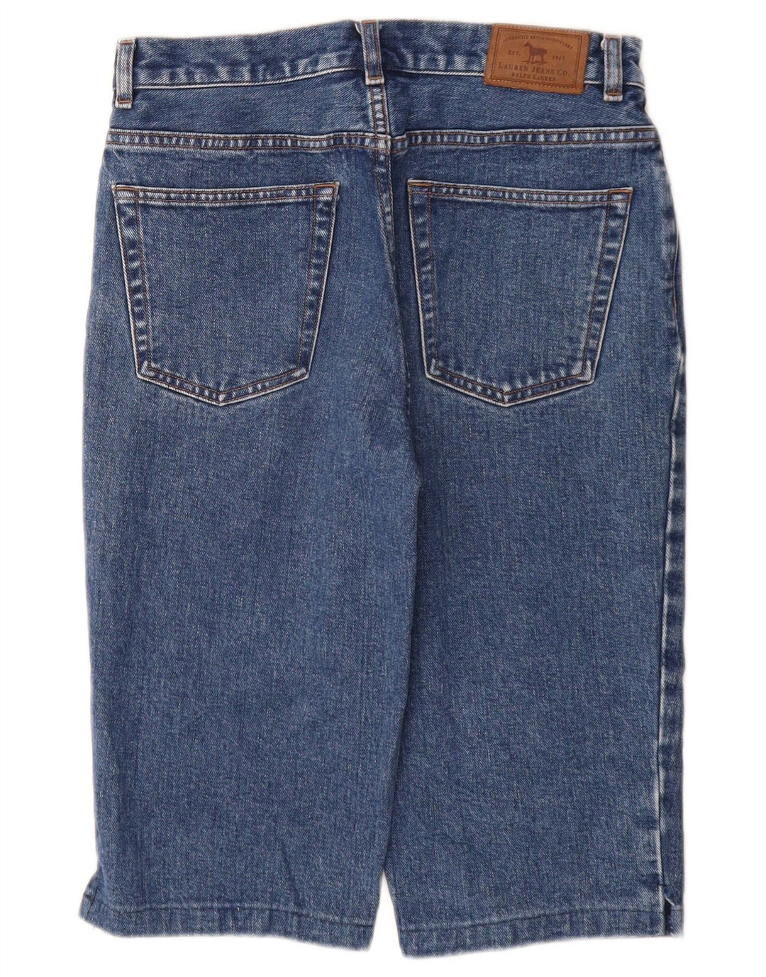 Pantaloni scurti din denim RALPH LAUREN pentru femei mici US 4 Small W28 Bumbac albastru