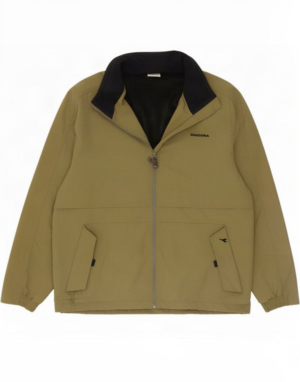Jachetă de ploaie Diadora pentru bărbați UK 38 Medium Khaki Poliamidă