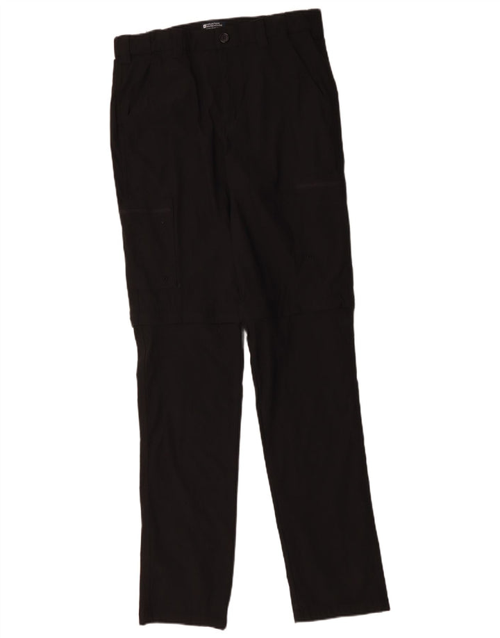 Pantaloni cargo drepti pentru bărbați Mountain Warehouse W30 L33 Nylon negru