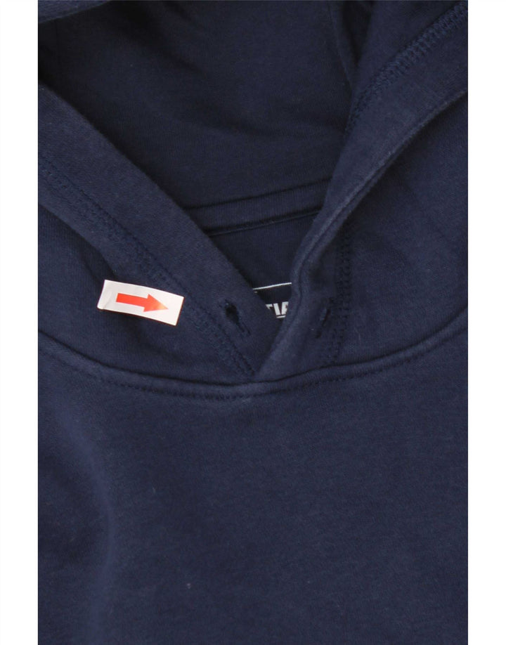 Pulover Adidas pentru bărbați, bumbac, albastru bleumarin mediu